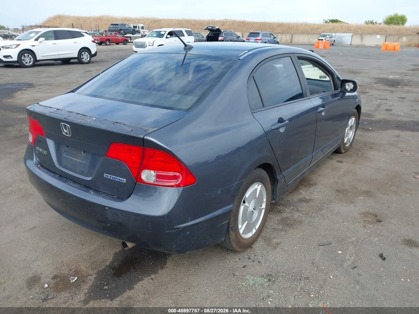 2008 HONDA CIVIC HYBRID auction photo 4