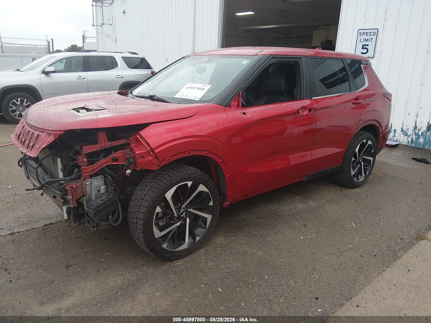 2022 Mitsubishi Outlander Black Edition S-Awc/Se 2.5 S-Awc/Se Launch Edition S-Awc, Левый бок, IAAI, VIN JA4J4UA86NZ031433 — фото 2