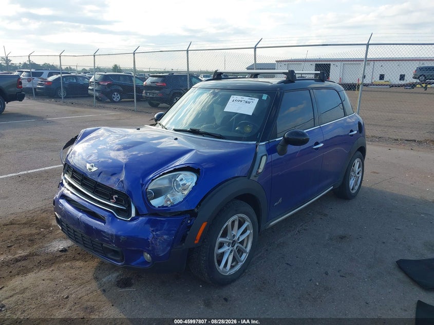 Vin: wmwzc5c57fwt37951, lot: 46497152, mini countryman cooper s 20152