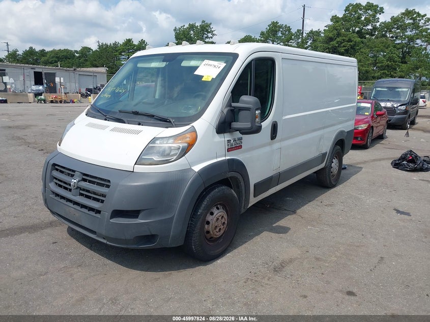 Vin: 3c6trvag8ge112792, lot: 46497170, ram promaster 1500 low roof 20162