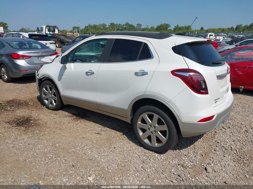 Vin: kl4cjhsb1jb696360, lot: 46497201, buick encore premium 20183