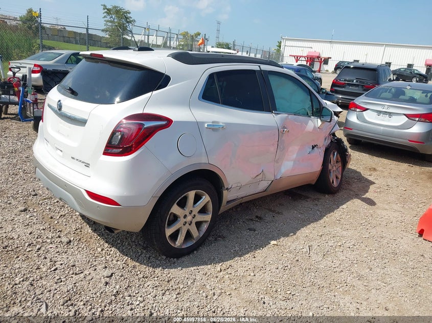 Vin: kl4cjhsb1jb696360, lot: 46497201, buick encore premium 20184