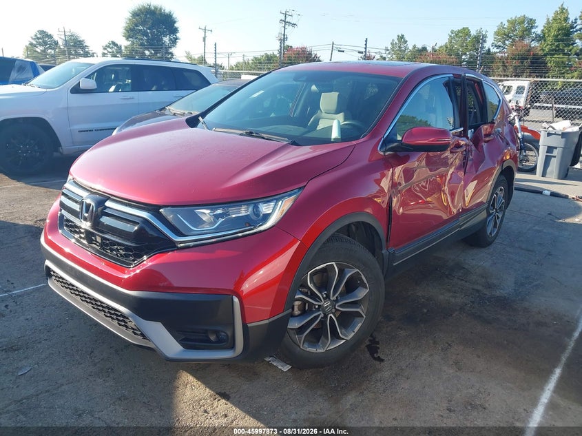 2021 Honda CR-V, Лівий бік, IAAI, VIN 5J6RW2H54MA009487 — фото 2