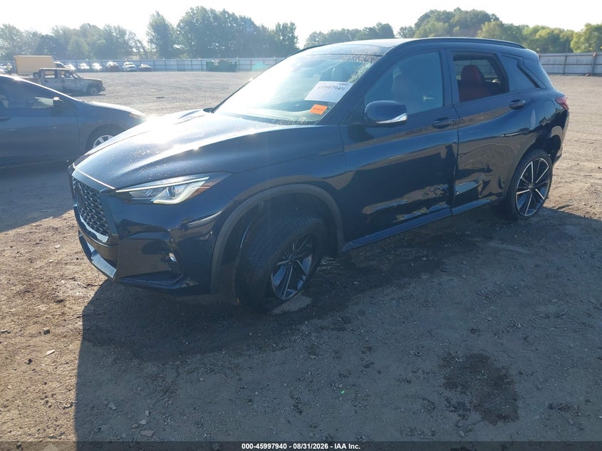 2023 Infiniti QX50, Обидва боки, IAAI, VIN 3PCAJ5FB7PF113656 — фото 2