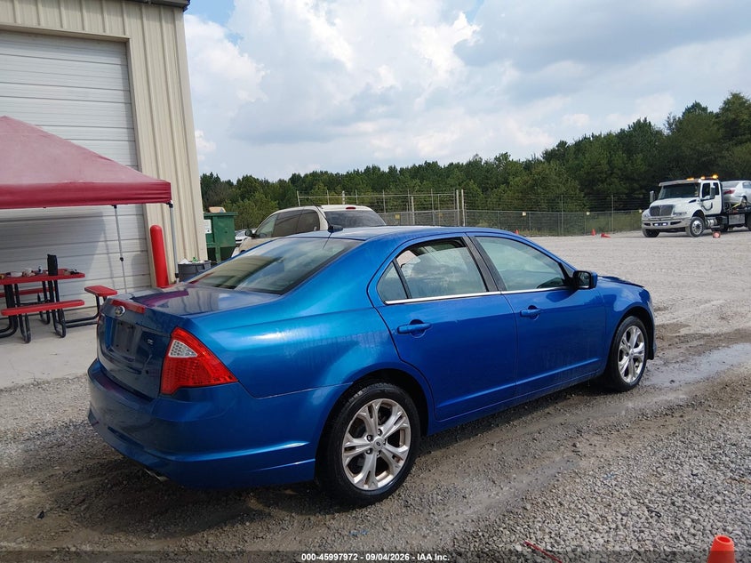 Vin: 3fahp0ha9cr350393, lot: 46497317, ford fusion se 20124