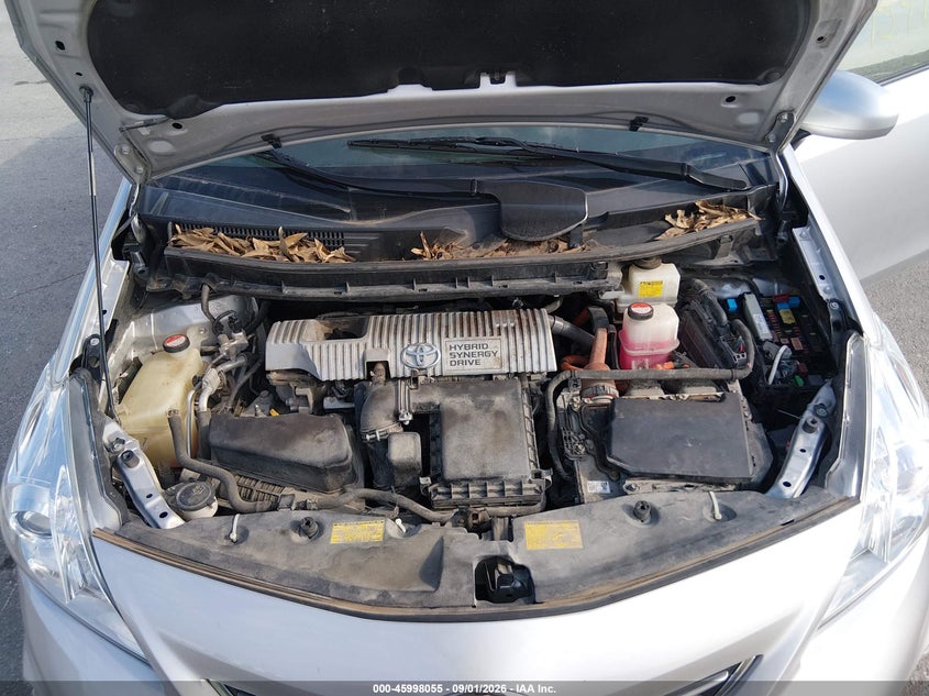 2014 TOYOTA PRIUS V (+) WAGON 1.8L I-4 DOHC, VVT, REGULAR , 98HP