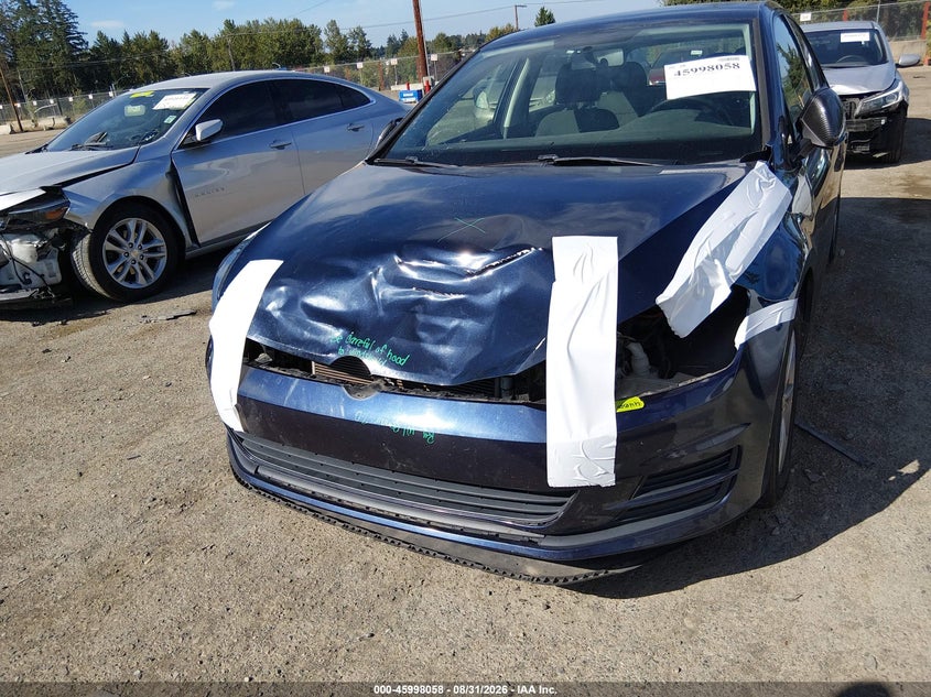 VOLKSWAGEN GOLF 2017 VIN 3VW217AU3HM052843