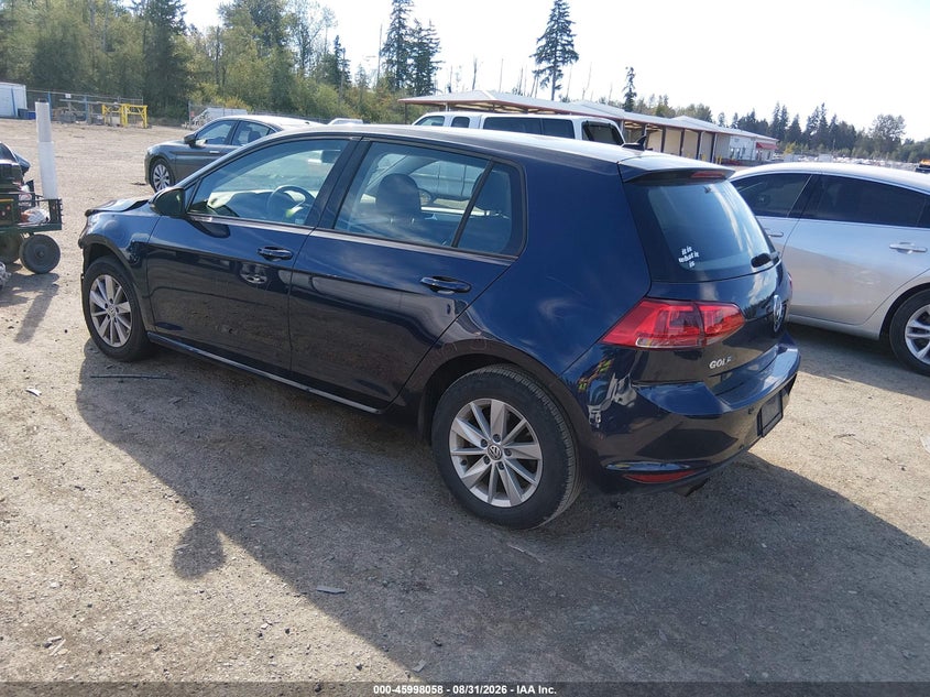VOLKSWAGEN GOLF 2017 VIN 3VW217AU3HM052843