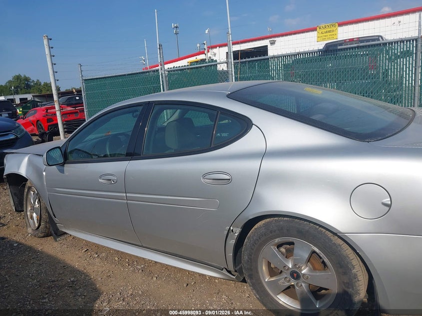 PONTIAC GRAND PRIX 2005 VIN 2G2WP522651298863