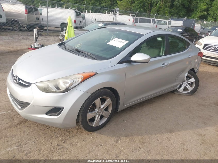 2013 Hyundai Elantra Gls, Left Rear, IAAI, VIN 5NPDH4AE5DH270085 — photo 2