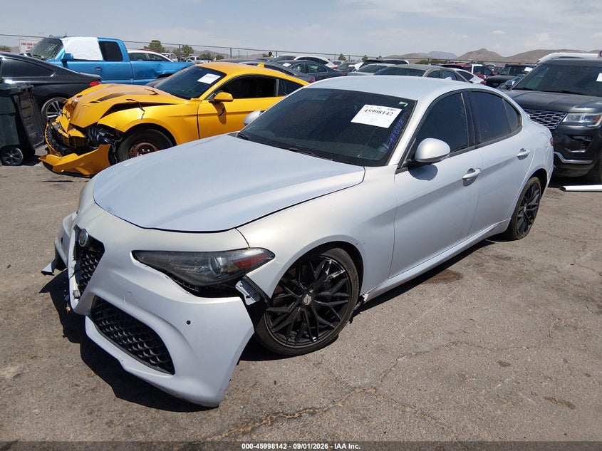 Vin: zarfaman8n7660543, lot: 46497488, alfa romeo giulia sprint rwd 20222