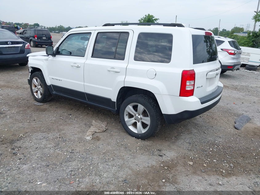 Vin: 1c4njrfb9gd587303, lot: 46497712, jeep patriot latitude 20163