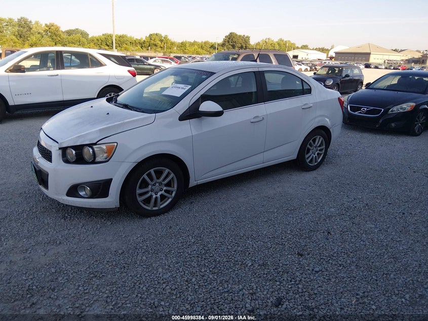 CHEVROLET SONIC 2012 VIN 1G1JC5SH8C4158457