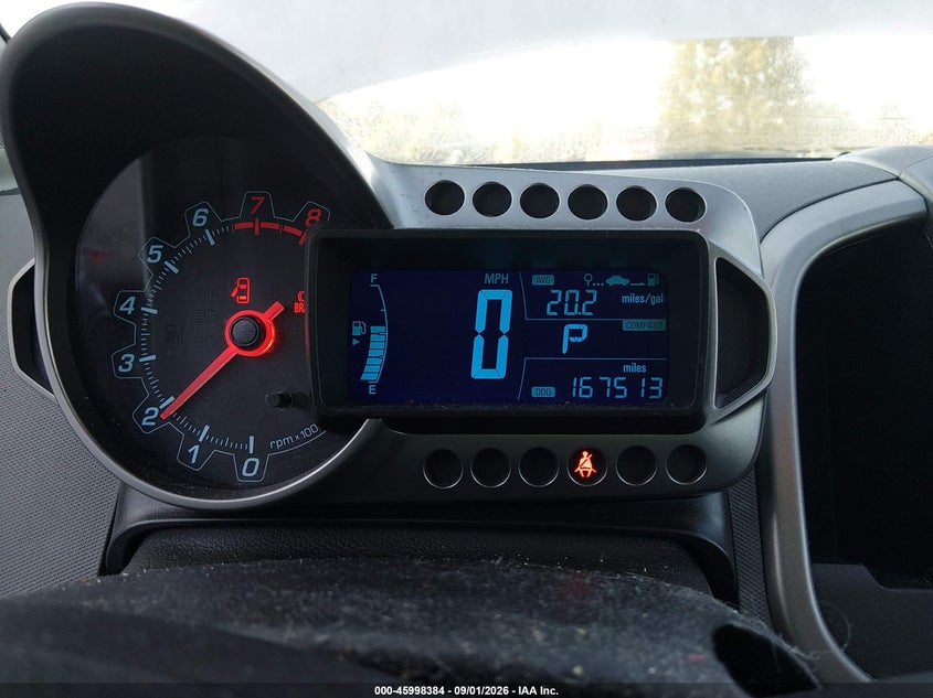 CHEVROLET SONIC 2012 VIN 1G1JC5SH8C4158457
