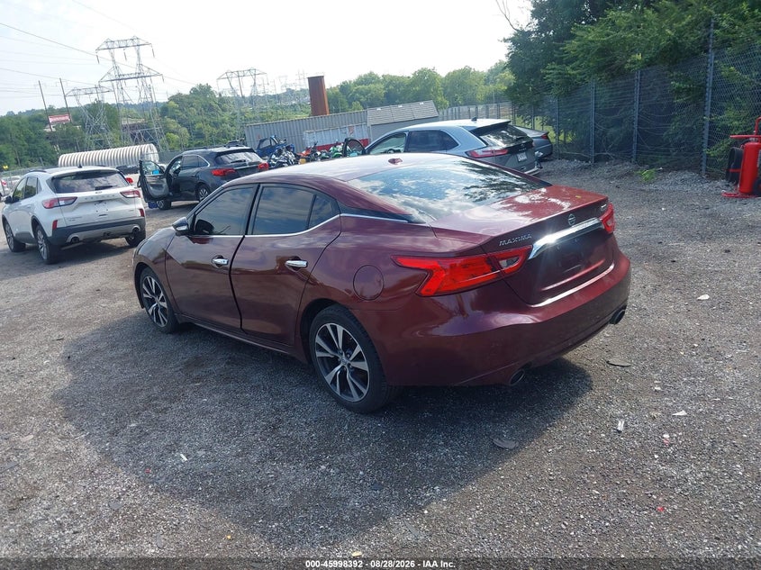 2016 NISSAN MAXIMA auction photo 3