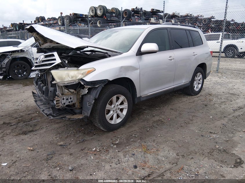 2012 Toyota Highlander, Front End, IAAI, VIN 5TDZA3EH9CS030099 — photo 2