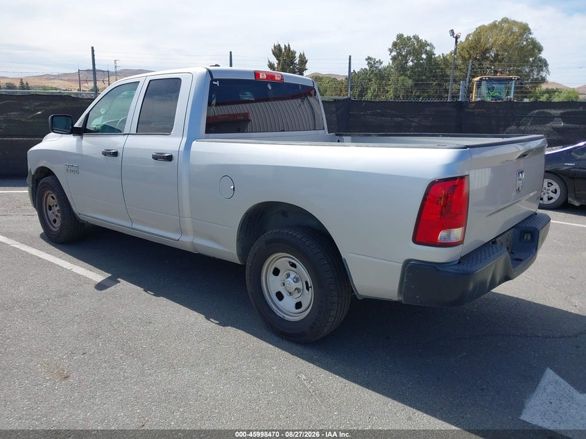 Vin: 1c6rr6fg5js117896, lot: 46497815, ram 1500 tradesman  4x2 6'4 box 20183