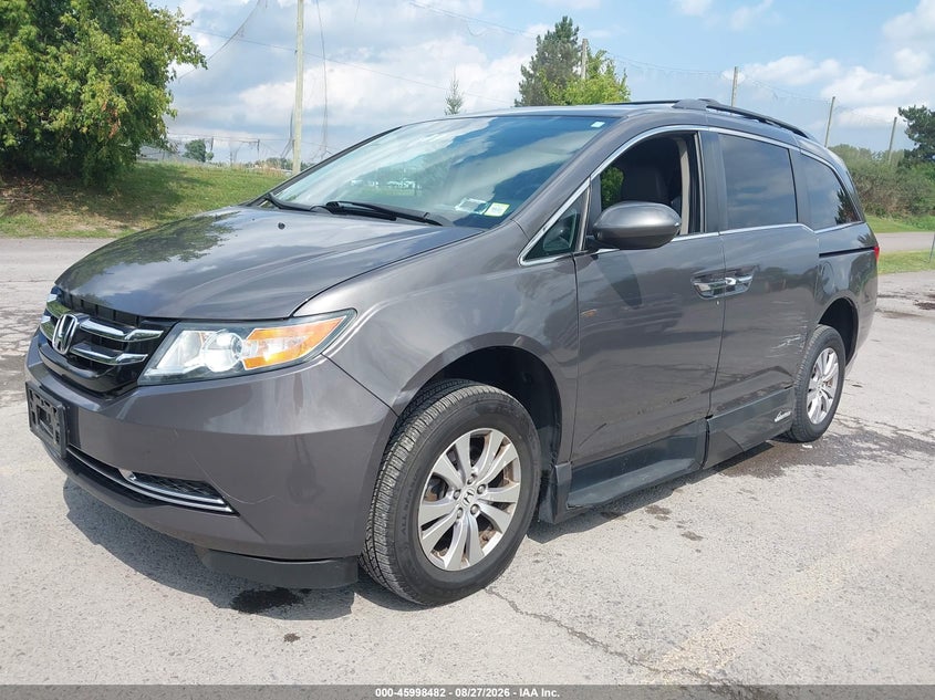 2016 Honda Odyssey, Левый бок, IAAI, VIN 5FNRL5H69GB085260 — фото 2