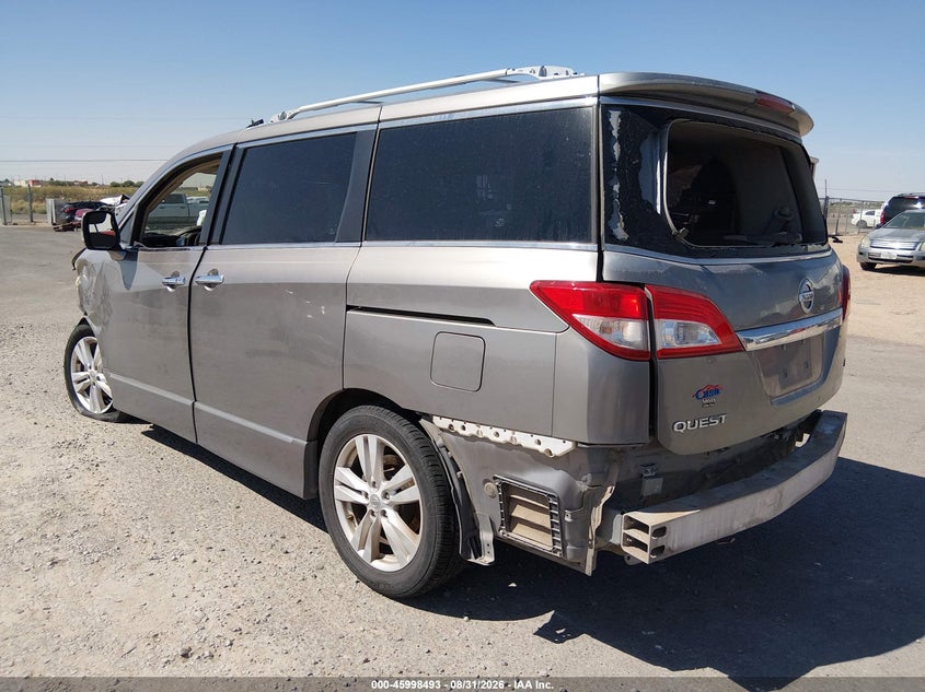 Vin: jn8ae2kp2d9069824, lot: 46497838, nissan quest sl 20133
