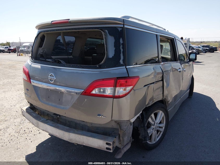 Vin: jn8ae2kp2d9069824, lot: 46497838, nissan quest sl 20134