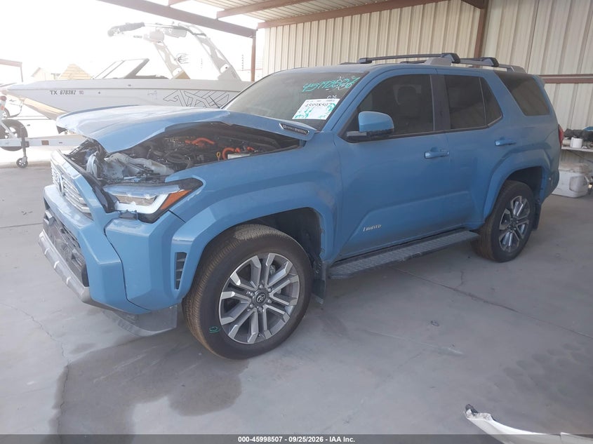 Vin: jtevb5br3s5023430, lot: 46497852, toyota 4runner hybrid limited 20252