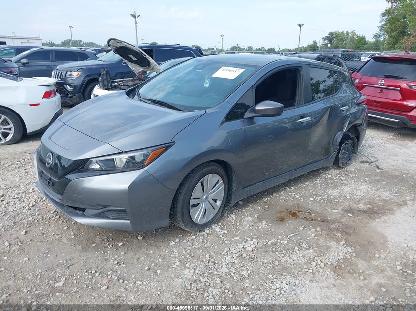 Vin: 1n4az1bv2pc555345, lot: 46497862, nissan leaf s 40 kwh 20232