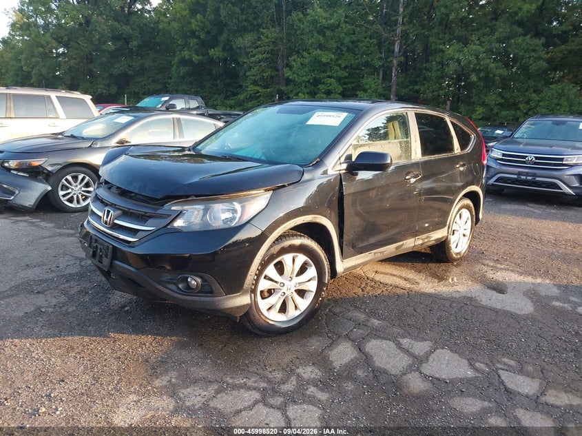 2014 Honda Cr-V Ex, Удар спереди, IAAI, VIN 5J6RM4H58EL074883 — фото 2