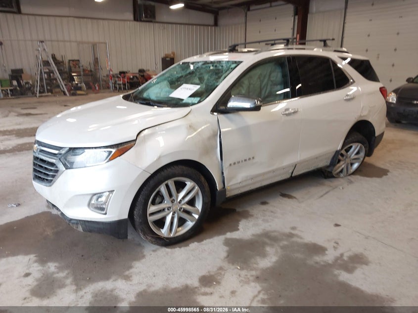 2018 Chevrolet Equinox, Переворот, IAAI, VIN 2GNAXWEX9J6149855 — фото 2