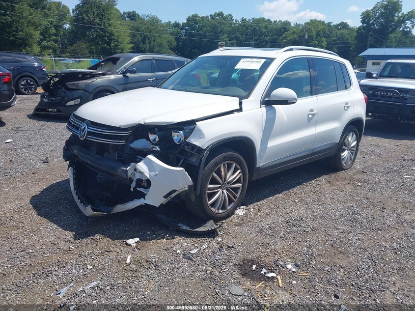 2013 Volkswagen Tiguan Se, Удар спереди, IAAI, VIN WVGAV7AX9DW547731 — фото 2
