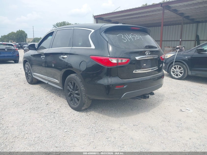 Vin: 5n1al0mm4dc314534, lot: 46497958, infiniti jx35 20133
