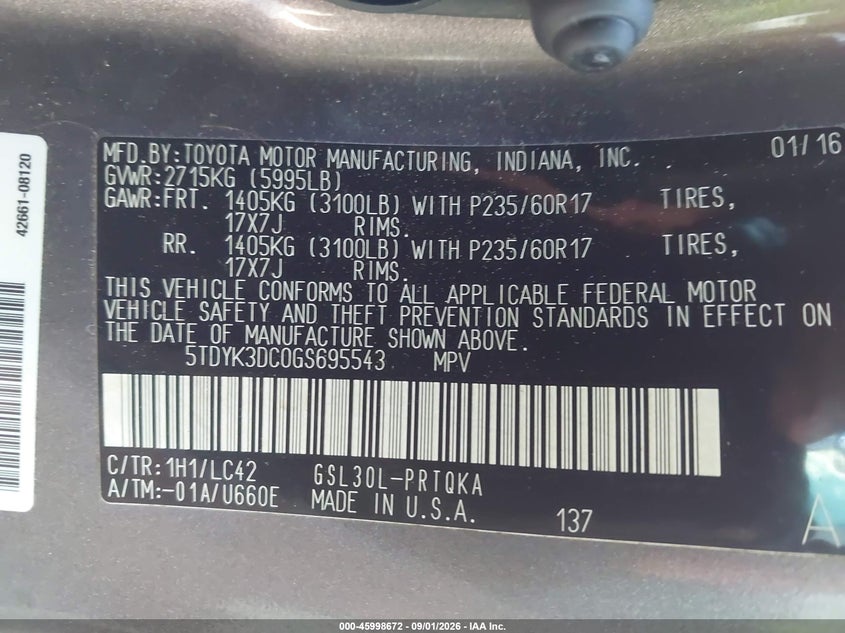 TOYOTA SIENNA - zdjęcie 9