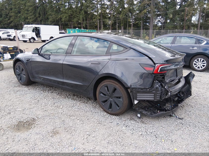 Vin: 5yj3e1ea1sf002396, lot: 46498030, tesla model 3 long range rear-wheel drive/standard rear-wheel drive 20253