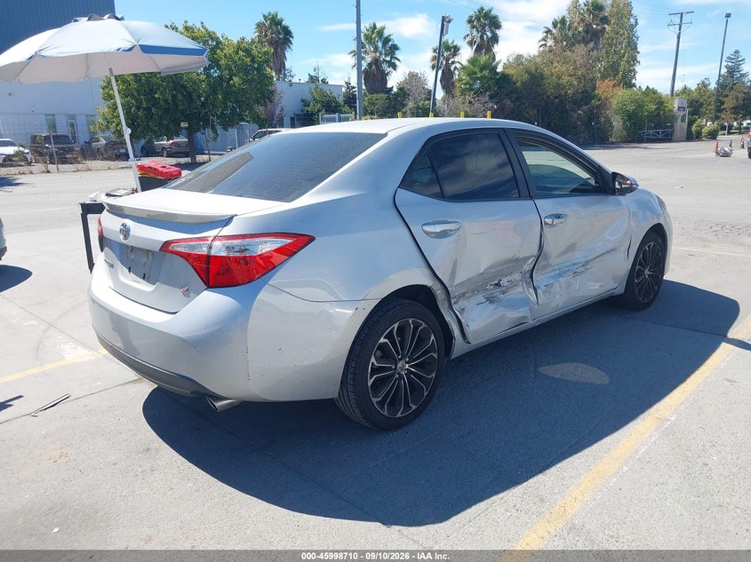 Vin: 2t1burhe3fc394609, lot: 46498054, toyota corolla s plus 20154
