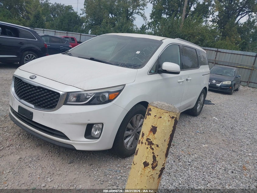 2017 Kia Sedona, Удар ззаду, IAAI, VIN KNDMC5C18H6272766 — фото 2