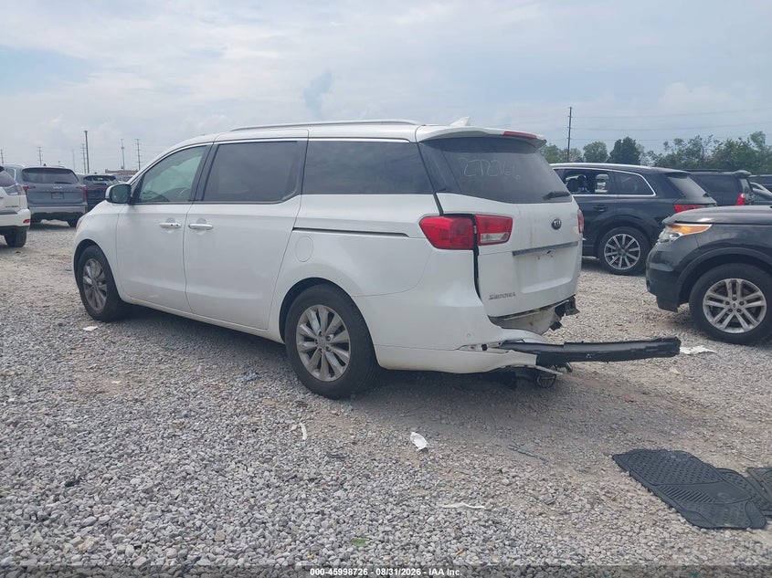 Vin: kndmc5c18h6272766, lot: 46498070, kia sedona ex 20173
