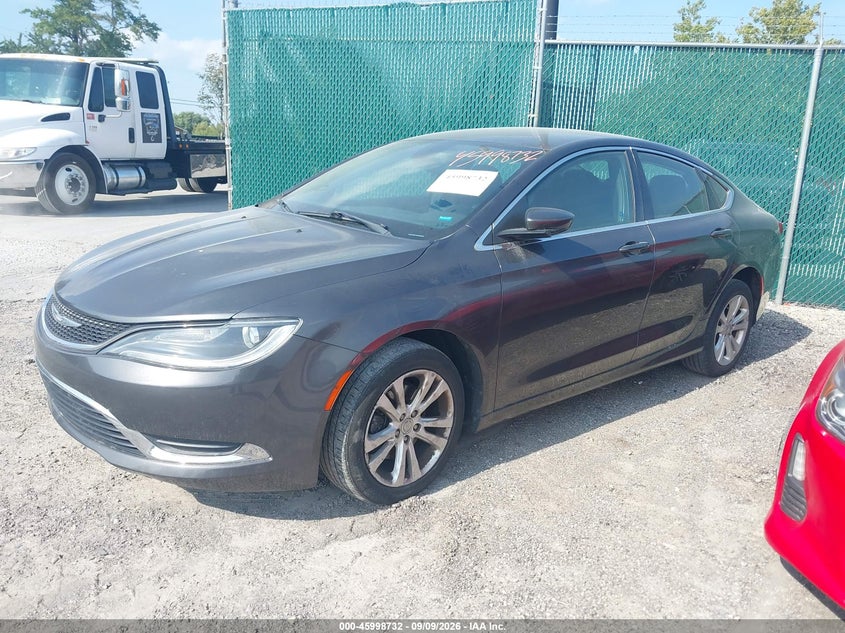 Vin: 1c3cccab0gn176604, lot: 46498077, chrysler 200 limited 20162