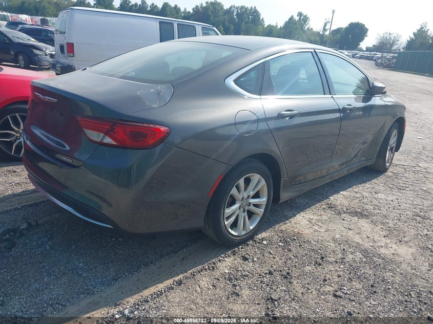 Vin: 1c3cccab0gn176604, lot: 46498077, chrysler 200 limited 20164