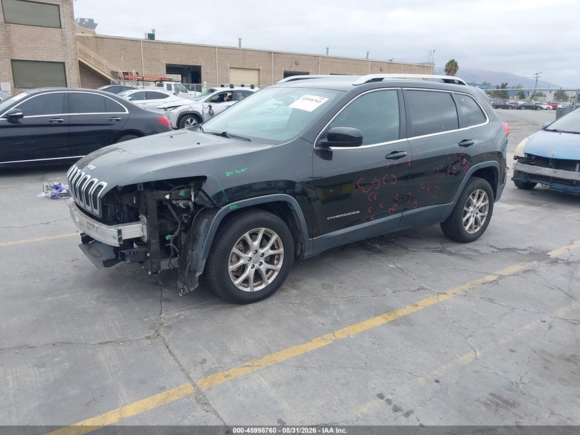 2015 Jeep Cherokee, Удар спереди, IAAI, VIN 1C4PJLCS6FW505976 — фото 2