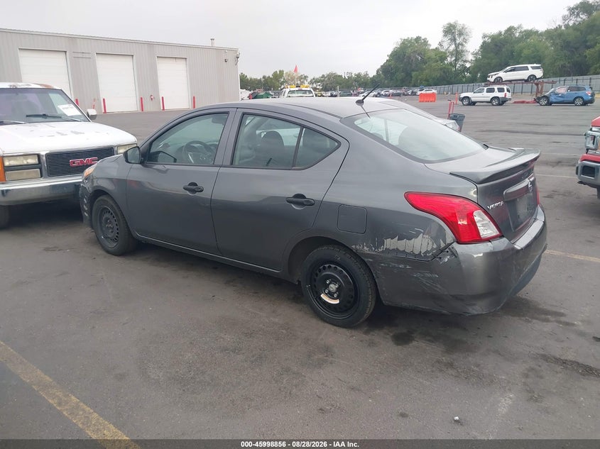 Vin: 3n1cn7ap5hl826105, lot: 46498201, nissan versa 1.6 s+ 20173