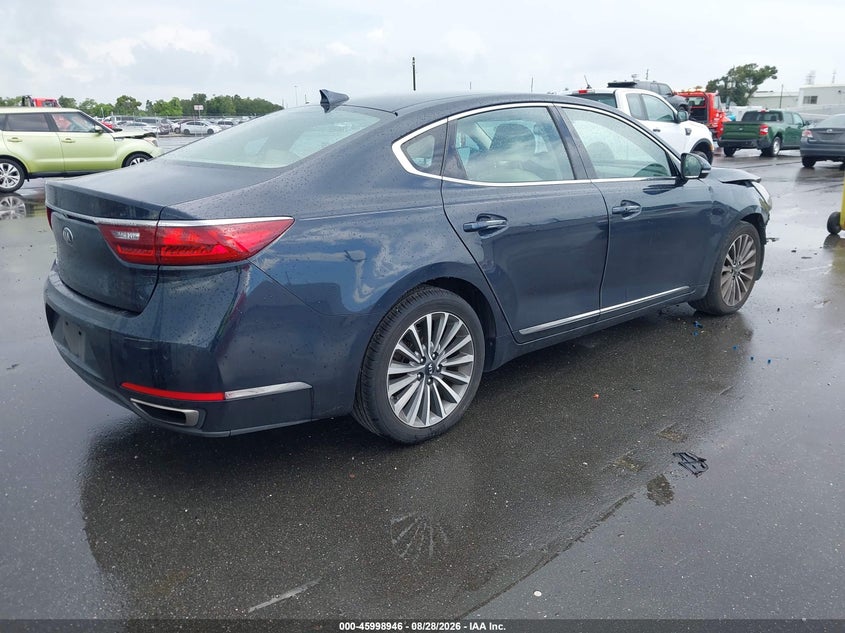 Vin: knalb4j19h5085891, lot: 46498291, kia cadenza premium 20174
