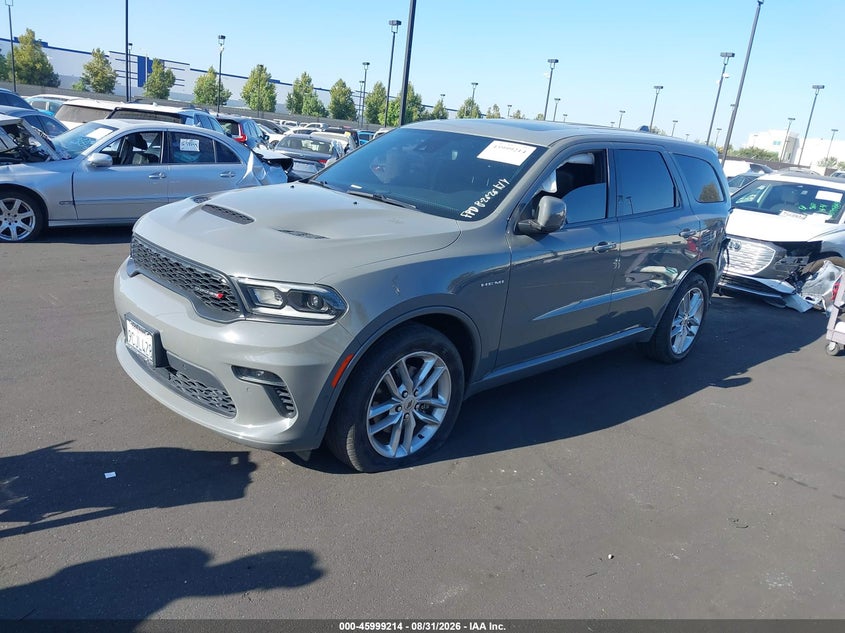 2022 Dodge Durango, Left Rear, IAAI, VIN 1C4SDHCT1NC131316 — photo 2