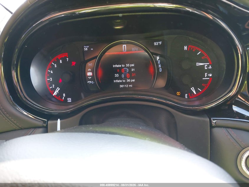 DODGE DURANGO 2022 VIN 1C4SDHCT1NC131316
