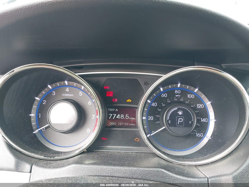 2013 HYUNDAI SONATA SEDAN 2.4L I-4 DI, DOHC, VVT, REGULAR , 190HP