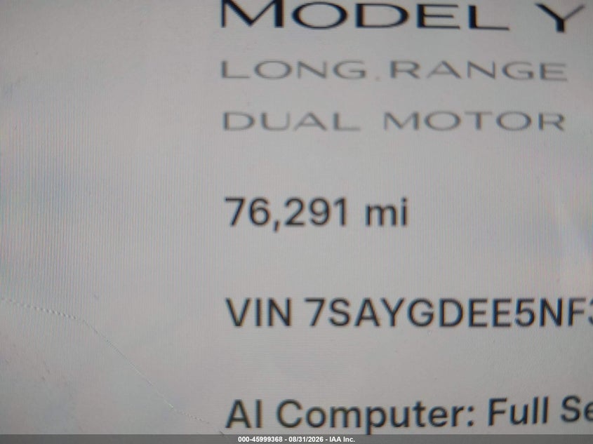 2022 TESLA MODEL Y LONG RANGE DUAL MOTOR ALL-WHEEL DRIVE · Фото 14