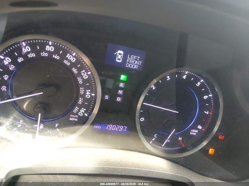 2012 LEXUS IS 250 auction photo 7