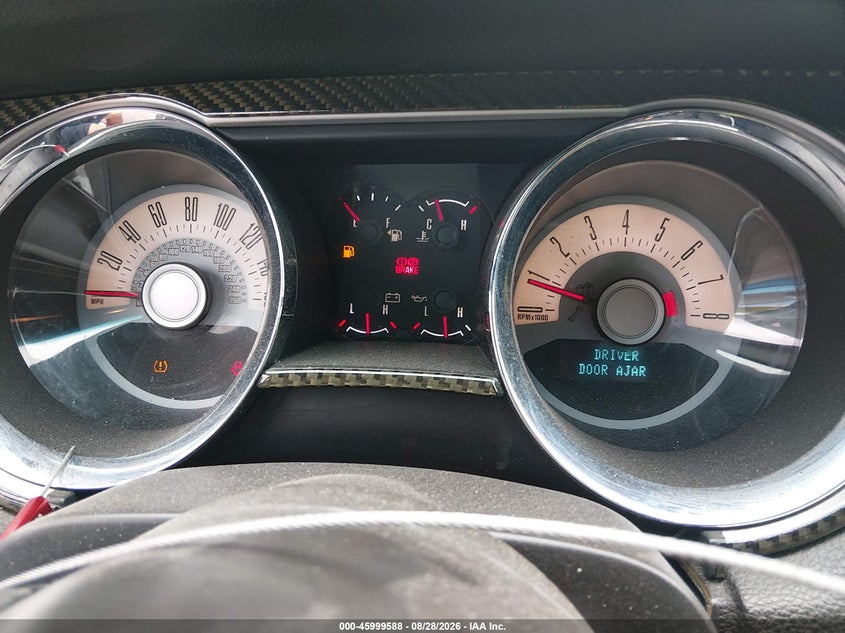 FORD MUSTANG 2012 VIN 1ZVBP8CF3C5284571