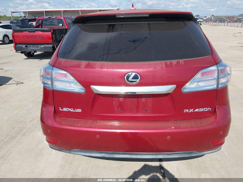 2010 LEXUS RX SPORT UTILITY VEHICLE 3.5L V-6 DOHC, VVT, PREMIUM , 245HP