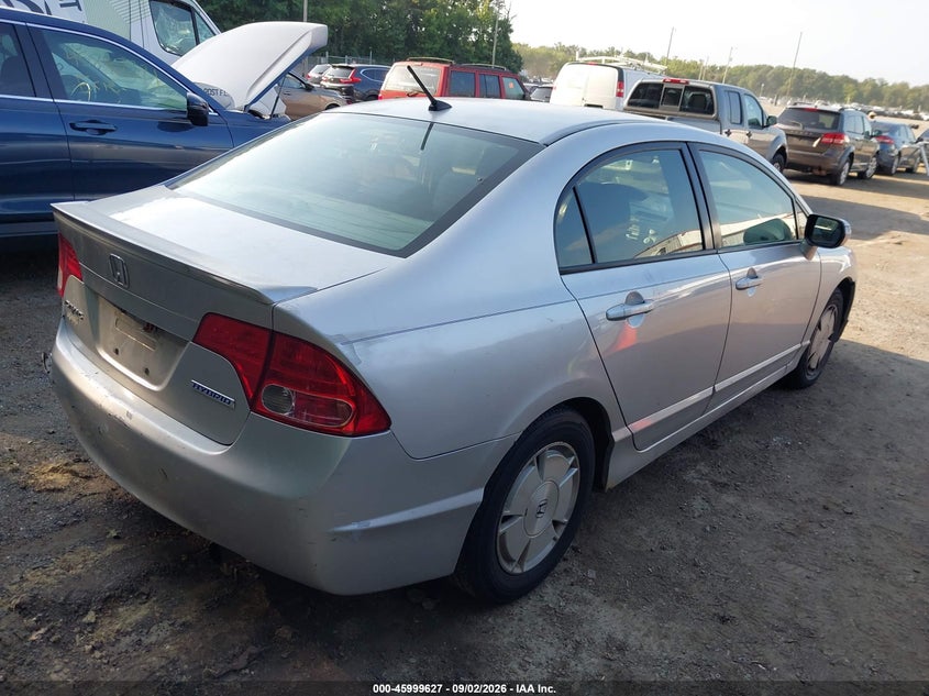 2008 HONDA CIVIC HYBRID auction photo 4