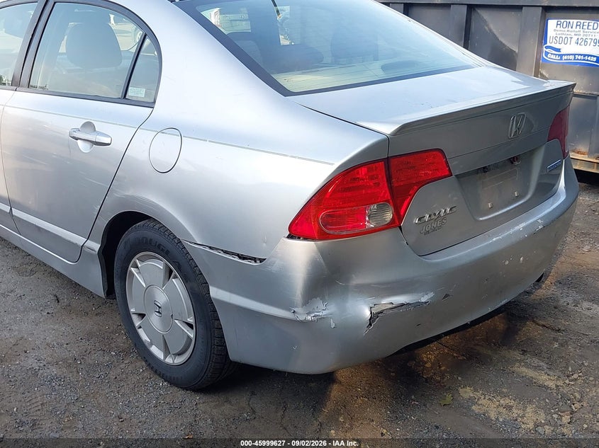 2008 HONDA CIVIC HYBRID auction photo 6