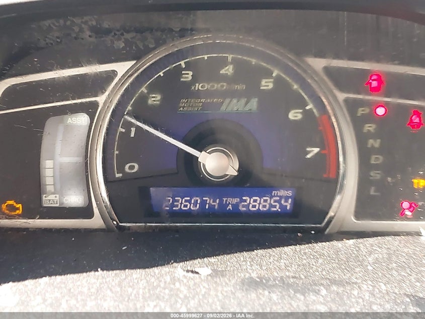 2008 HONDA CIVIC HYBRID auction photo 7